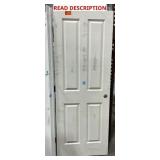 $398 30x80in 4 Panel Left-Handed Prehung Door