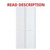 30x80 Pine White Interior Bi-fold Door