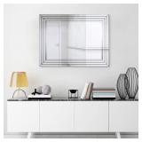 $221 Medium Rectangle Beveled Glass Mirror (30x40)