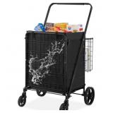Folding Cart 330 lbs Capacity Dual Basket
