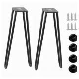 16 in. Metal Coffee Table Hairpin Legs