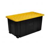 (1 Lot Of 5)(No Lids) 77 Gal. Tough Storage Tote w