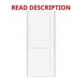 $408 28x80 2-Panel LH White Prehung Door
