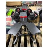 $450 Bowflex 552 adjustable dumbbells + stand (Ext