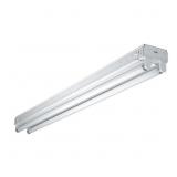40W 2-Light 4 ft. White Fluorescent Strip