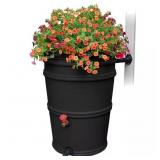 $132 45 Gal. Black Rain Barrel with Diverter