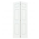 $208 30x80 in. 6 Panel Colonial Primed Bi-Fold