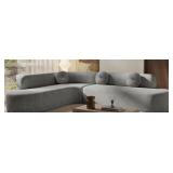 $579 Curved L-Shaped Deep Seat 4-Seater Sofa