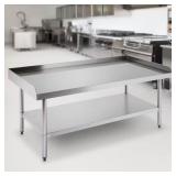 $408 60 in. x 30 in. Stainless Steel Utility Table