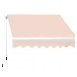 $179 10 ft W x 8 ft L Retractable Awnings Beige