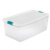 (1 Lot Of 4) Sterilite 106 Qt. Latching Storage Bo