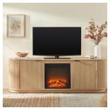 $543 70in Freestanding Electric Fireplace TV Stand