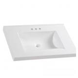 $238 31x22 in. White Marble Vanity Top & Sink