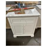 $400 (Damaged)OVE Decors White Vanity 30  by 19