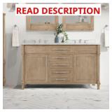 $1319 Aberdeen 60" Double Sink Vanity