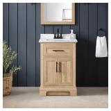 $349 Doveton 24-in Bath Vanity with Marble Top