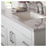 $389 49 in. W Solid Surface Vanity Top, White