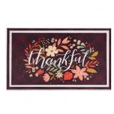 1 Lot of (2) Thankful for Fall Harvest Doormat