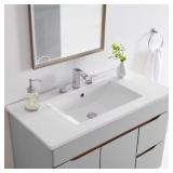 $150 Cayman 36 in. Bathroom Sink in White