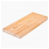 Butcher Block Shelf 72x12x1.5in Unfinished