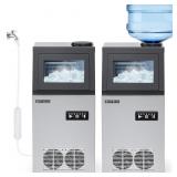 $205 ROVSUN Commercial Ice Maker 110LBS/24H