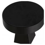 Liberty Flat Round 1-1/8 in. Matte Black Knob