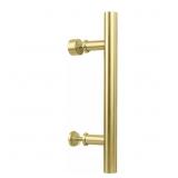 12 in. Madison Barn Door Pull in Brushed Gold