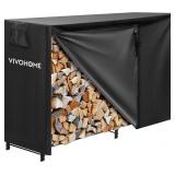 VIVOHOME 5ft Firewood Rack with Cover Combo