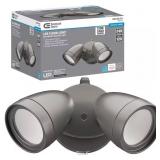 Dusk to Dawn Bronze Twin Head LED Flood Light