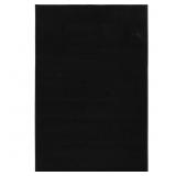 Black 8 ft. x 10 ft. Solid Color Area Rug