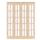 $478 60x80 Clear Spruce Solid Core Bi-Fold Door