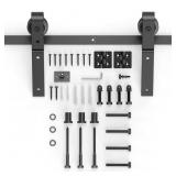 3 ft. Black Bi-Fold Sliding Barn Door Kit