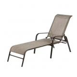 Sling Patio Chaise Lounge in Riverbed Taupe