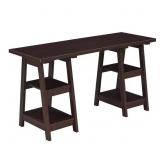 $189 Designs2Go 54 in Rectangular Espresso Desk