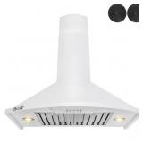 $300 30 in. Wall Mount White Range Hood with LEDs