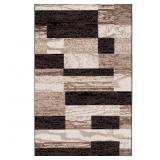 Rockwood Chocolate 7x9 Geometric Area Rug