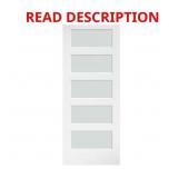 $498 42 in. x 96 in. Frosted Glass Barn Door Slab