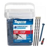 3/16 x 2-3/4 Flat-Head Concrete Anchors