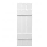 11x35 in. Polypropylene Closed Shutters, White
