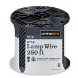 250 ft. 16/2 Black Stranded Copper Lamp Wire