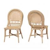 $261 Jelita Natural Rattan Dining Chair (Set of 2)