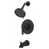 $150 Pfister Ladera Tub & Shower Faucet, Black