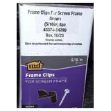 8 Piece Brown Frame Clips For Screen Frame