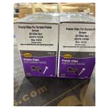 8 Piece Brown Frame Clips For Screen Frame