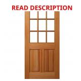 $1848 36x80 2-Panel 9-Lite Glass Fir Door Slab