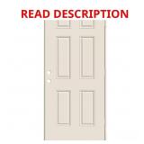 32x80 6-Panel Primed Steel Prehung Front Door