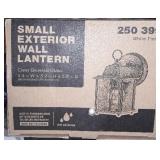 Exterior Wall Lantern White Beveled Glass