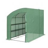 10x5x7 ft. Lean To Greenhouse, Green