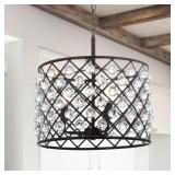 $146 Jonathan Y Gabrielle 16" Crystal/Metal Pend