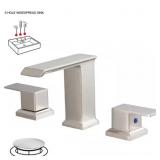 $110 8 in. Waterfall Faucet, Brushed Ni